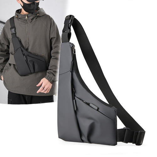 Unisex Sling Backpack med flere rom og vanntett materiale Luvikno