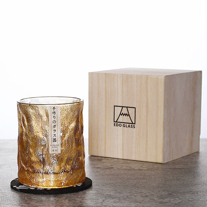 Japanske Edo Kiriko Glacier Whisky Glasser | Luvikno