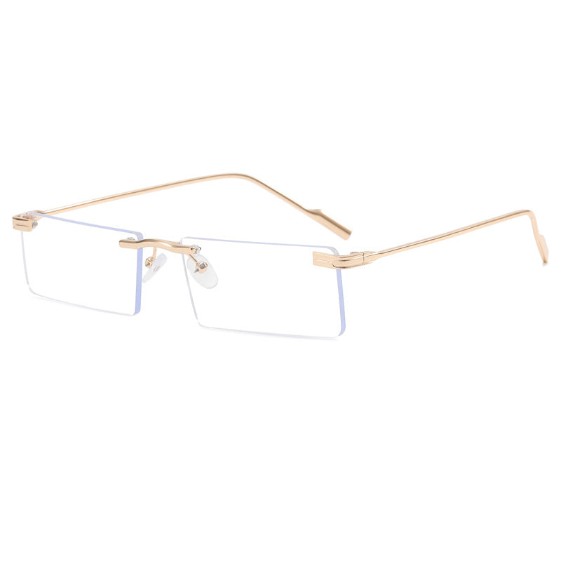 Damer Elegant Rektangulær Solbrille med Elegant Metallramme Luvikno