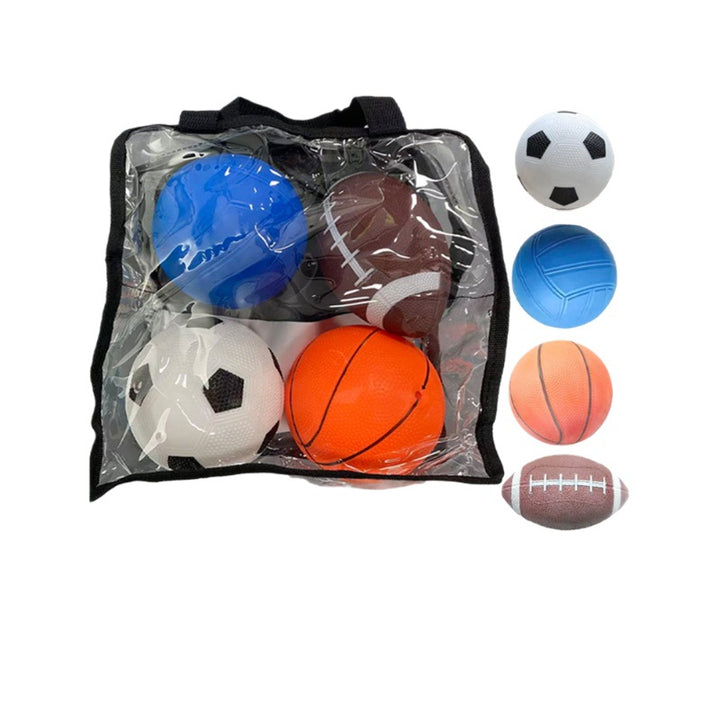 Unisex Sportsballsett i praktisk transportpose Luvikno