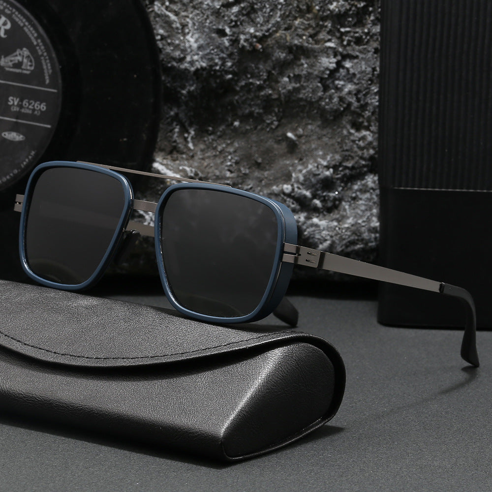 Herre premium solbrille i moderne kvadratisk design Luvikno