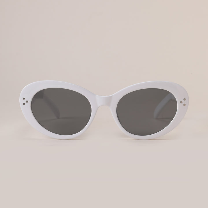 Dame moteriktig oversized solbrille med elegant ramme Luvikno