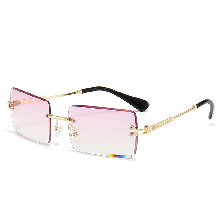 Dame moteriktig rektangulær solbrille med gradientlinser Luvikno