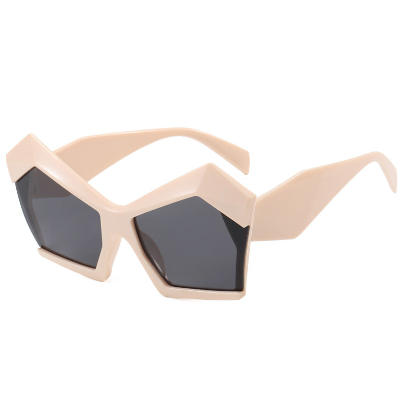 Dame geometrisk designerbrille Luvikno