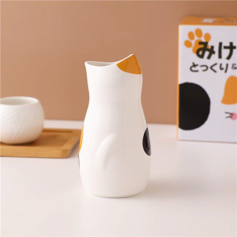 Japanske keramiske kattensake sett | Luvikno