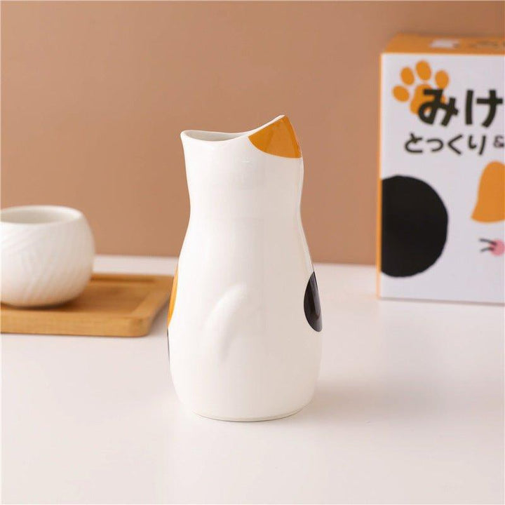 Japanske keramiske kattensake sett | Luvikno