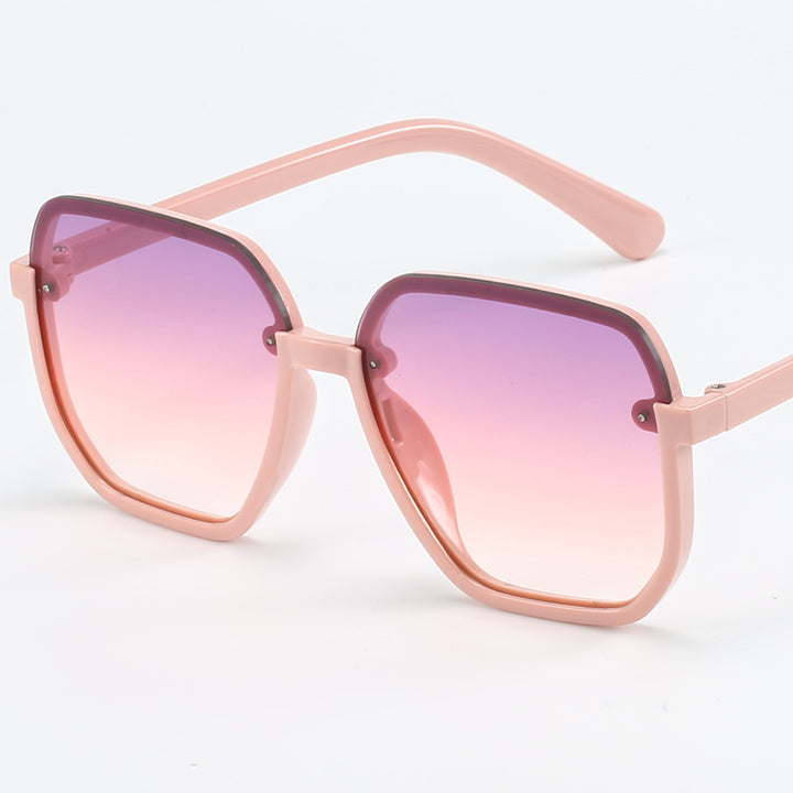 Dame geometrisk solbrille i moderne design Luvikno