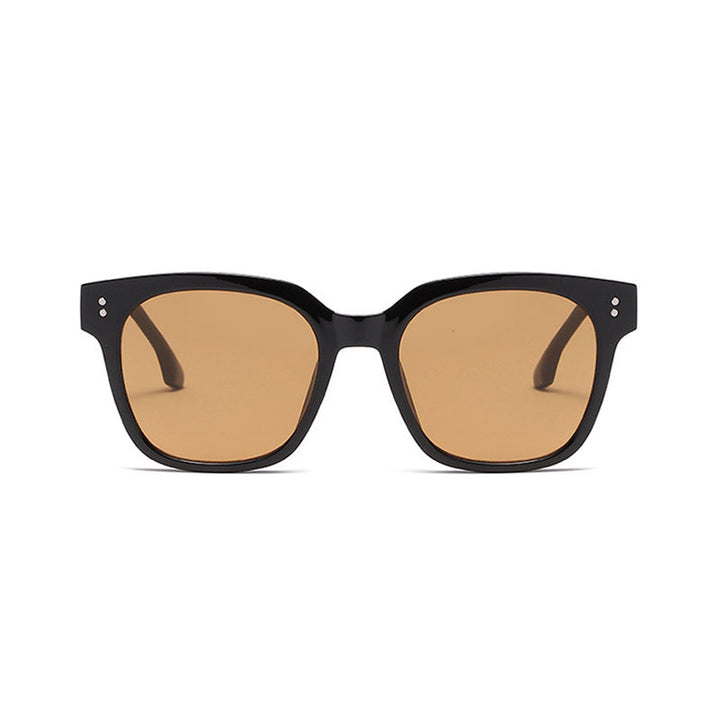 Dame solbrille i innovativ design med bred ramme Luvikno