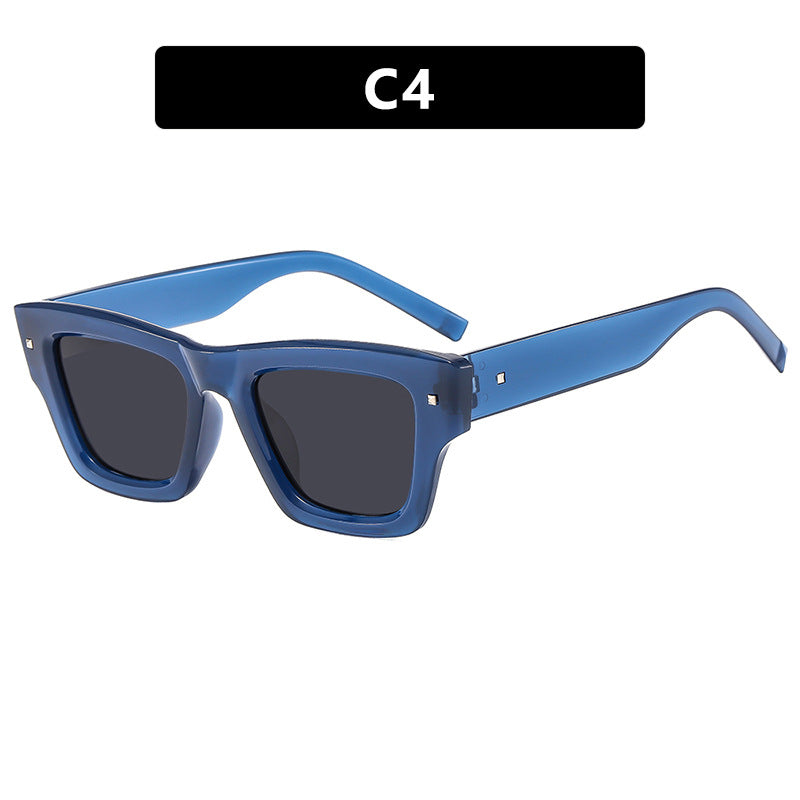 Dame trendy solbrille med firkantet ramme og UV-beskyttelse Luvikno