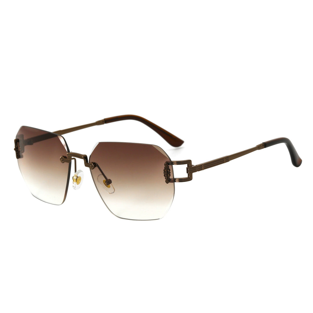Dame Designer-solbrille i moderne, geometrisk design Luvikno