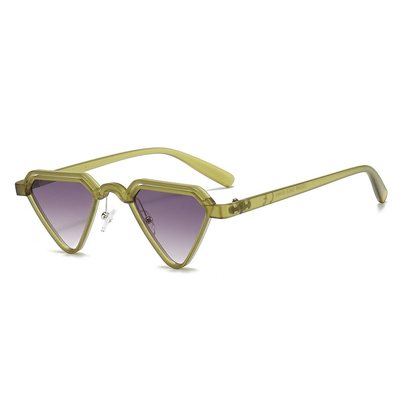 Dame trendy geometrisk solbrille Luvikno