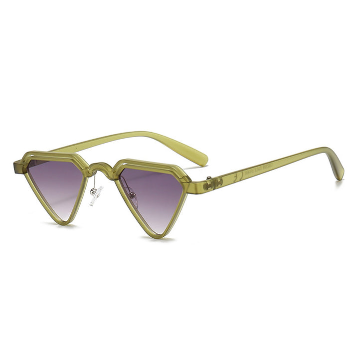 Dame trendy geometrisk solbrille Luvikno