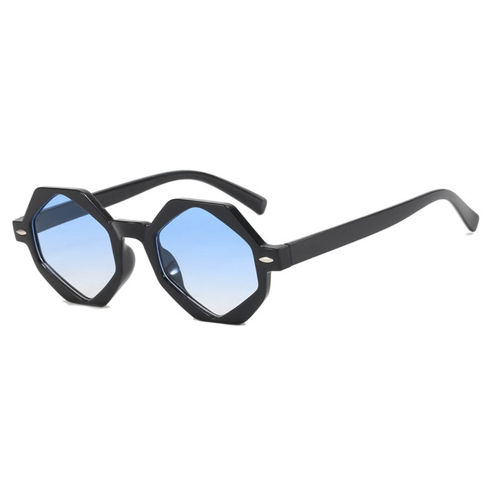 Dame trendig solbrille i moderne åttkant-design Luvikno