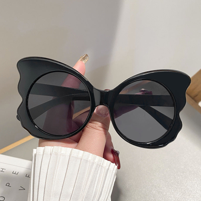 Dame Cat-Eye solbriller med unik rammeform og UV-beskyttelse Luvikno
