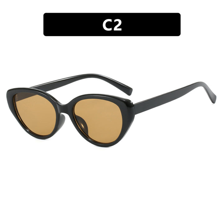 Dame Cat-Eye solbriller med moderne design og UV-beskyttelse Luvikno