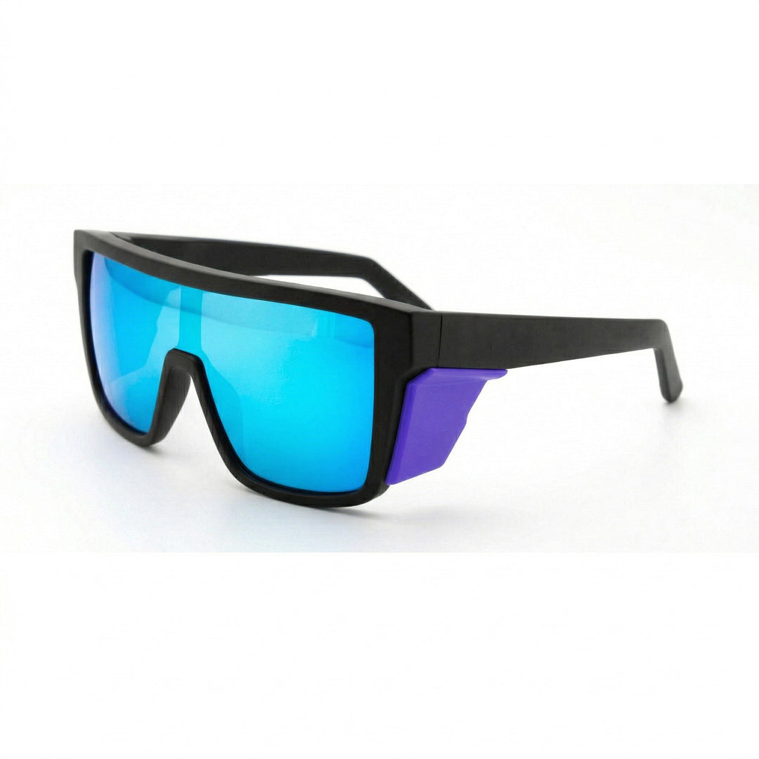 Dame sport solbriller i moderne design med bred ramme og polariserende linser Luvikno