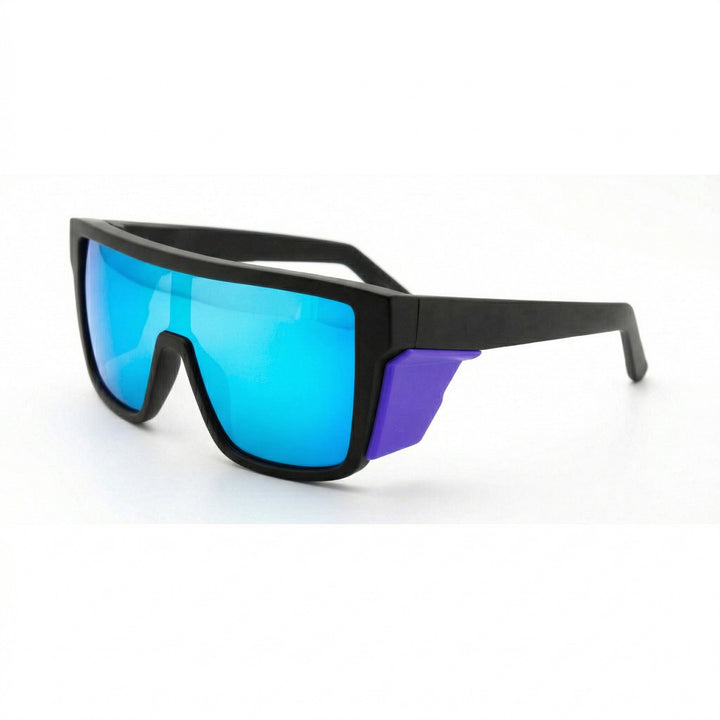 Dame sport solbriller i moderne design med bred ramme og polariserende linser Luvikno