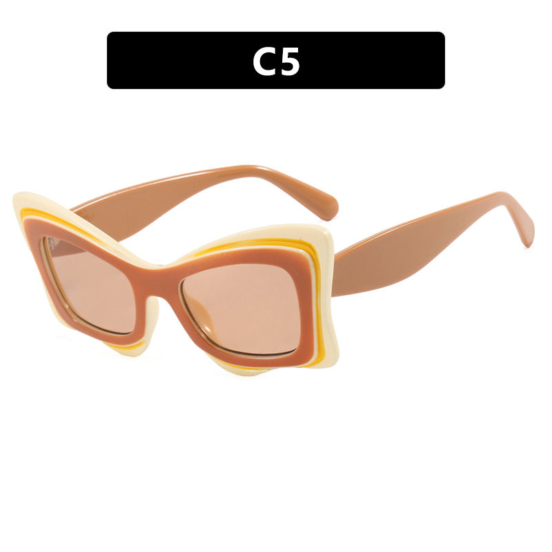 Dame oversized solbrille i ekstravagant design Luvikno