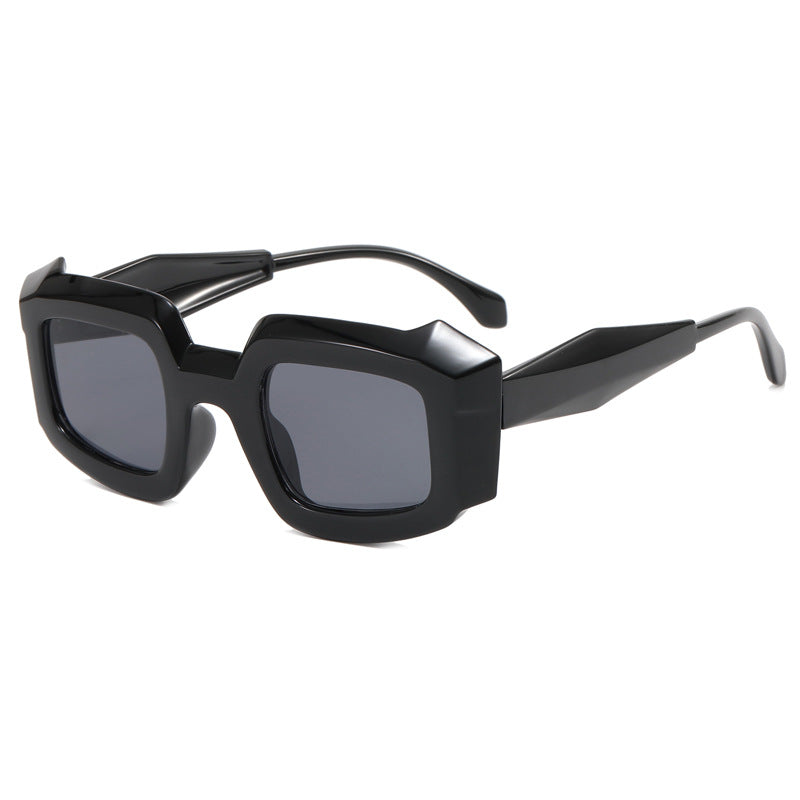 Dame trendy geometriske solbriller Luvikno
