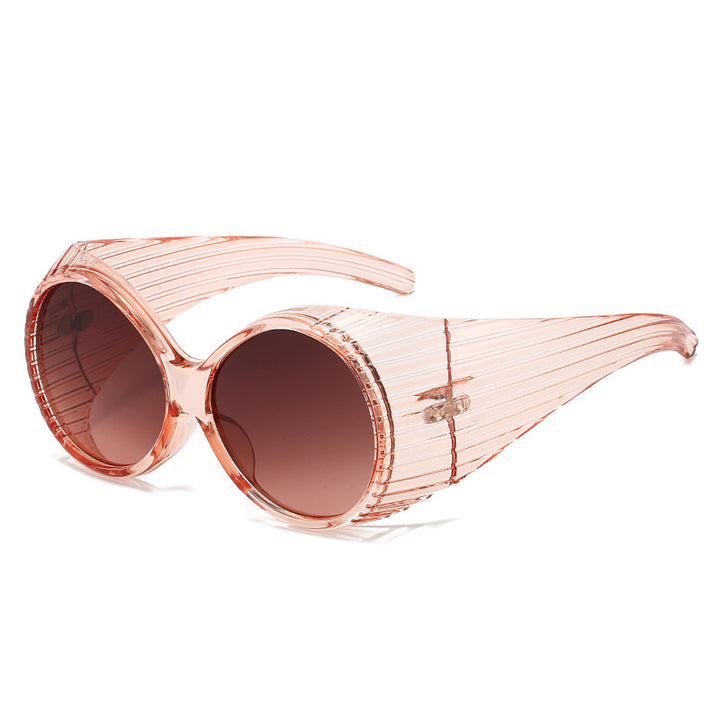 Dame Ekstravagant Solbrille med unikt bølgedesign Luvikno