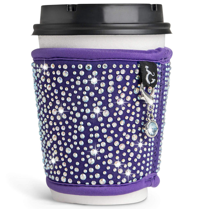 Dame kaffekoppdeksel med glitrende steiner Luvikno