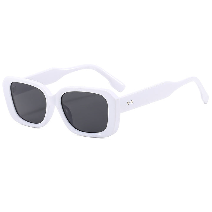 Dame stor firkantet solbrille med robust ramme og UV-beskyttelse Luvikno