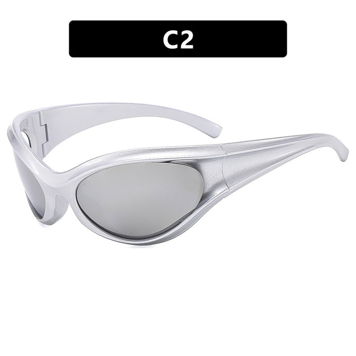 Dame sporty solbrille med aerodynamisk design Luvikno
