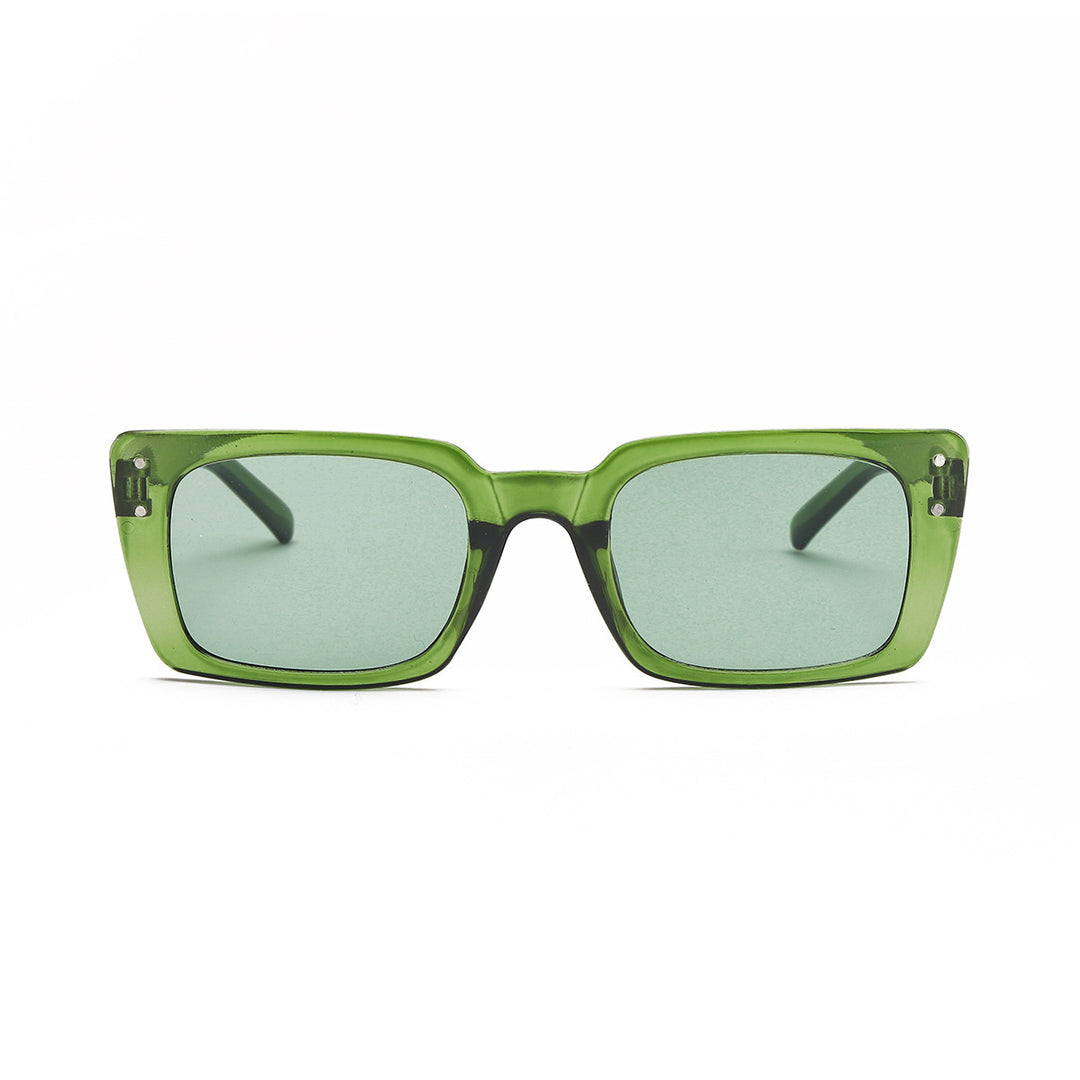 Dame kvadratisk solbrille med dyremønster Luvikno