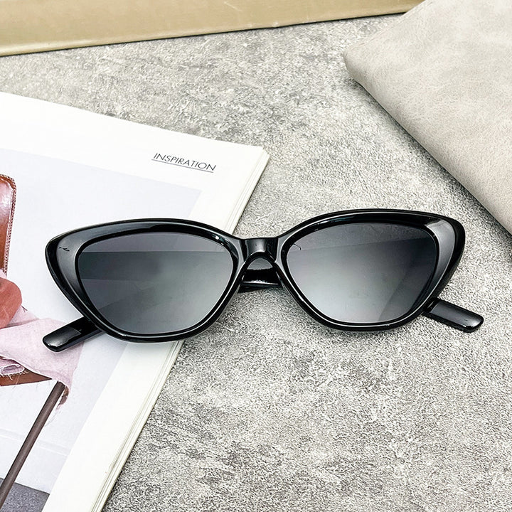 Dame Cat-Eye solbriller med UV-beskyttelse og robust ramme Luvikno