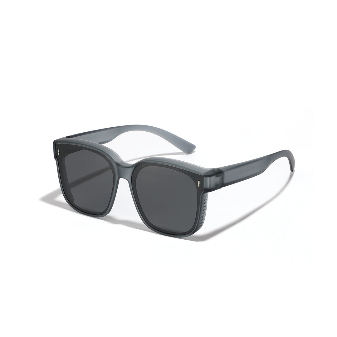 Damer firkantet solbrille med moderne, høyglanset ramme og UV-beskyttelse Luvikno