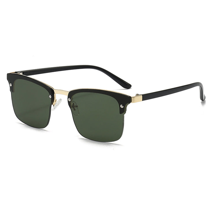 Dame moteriktig kvadratisk solbrille med robust ramme Luvikno