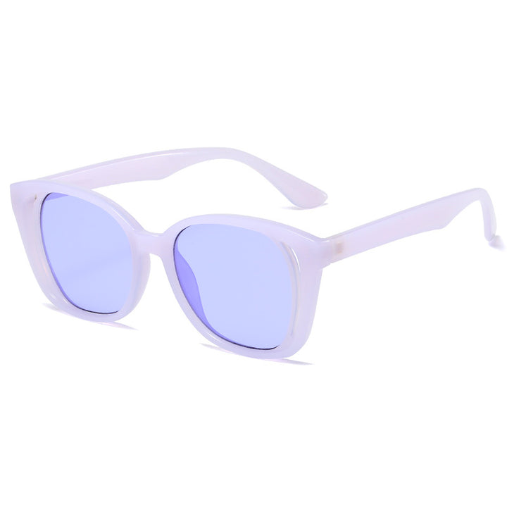 Dame stilige Cat-Eye solbriller med robust ramme Luvikno