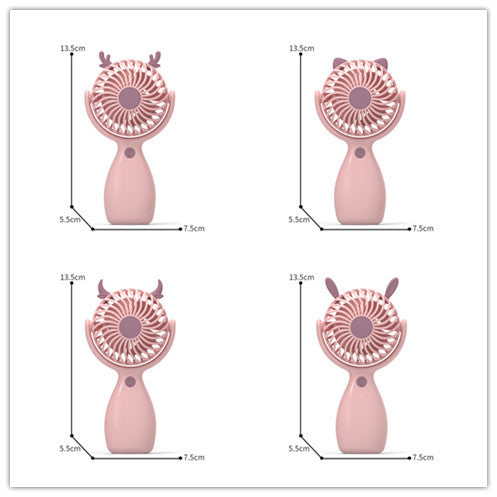 Kvinnenes bærbare håndholdte vifte med kreativ design Skanto