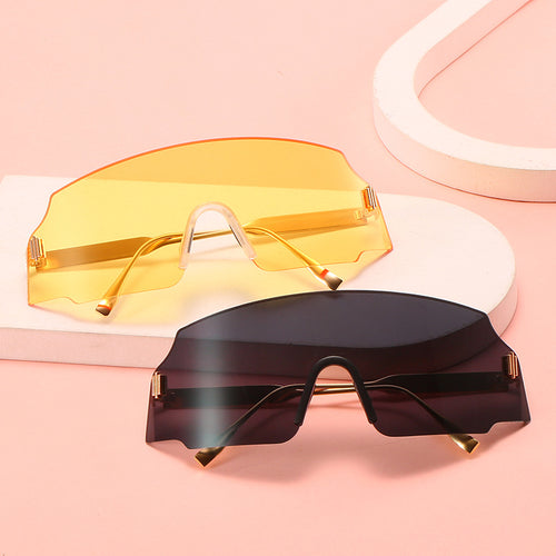 Dame sporty sikkerhets-solbrille med moderne, gjennomsiktig design Luvikno