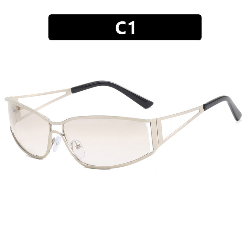 Damer sporty solbrille i futuristisk stil Luvikno