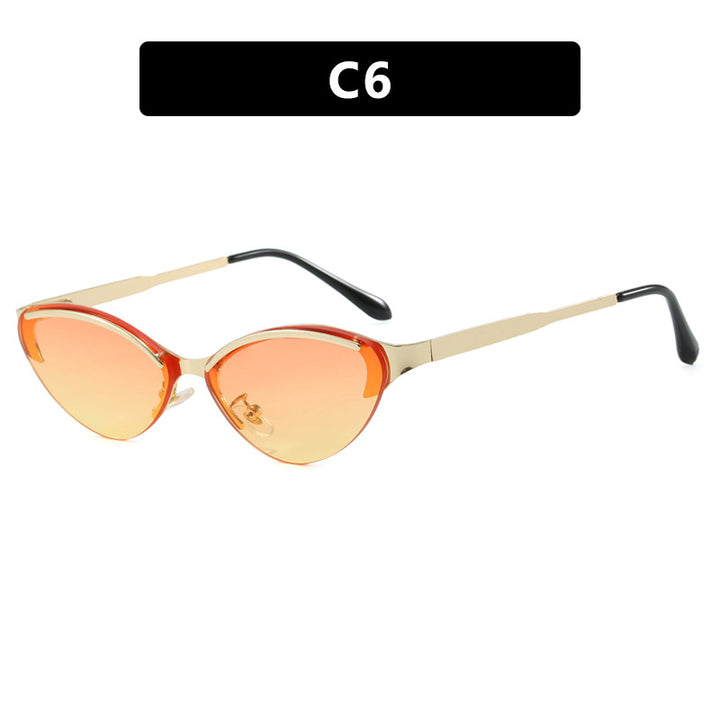 Dame Cat-Eye solbriller med elegant ramme og UV-beskyttelse Luvikno