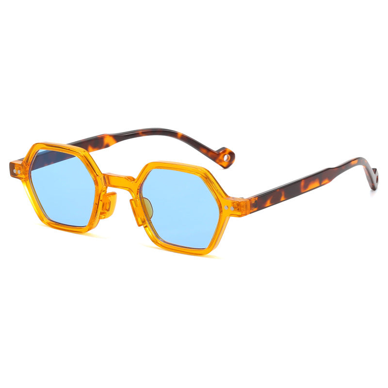 Damer Geometrisk Solbrille i moderne Hexagon-design Luvikno