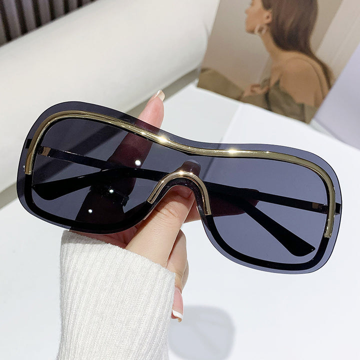 Dame Oversized Fashion Solbriller Luvikno