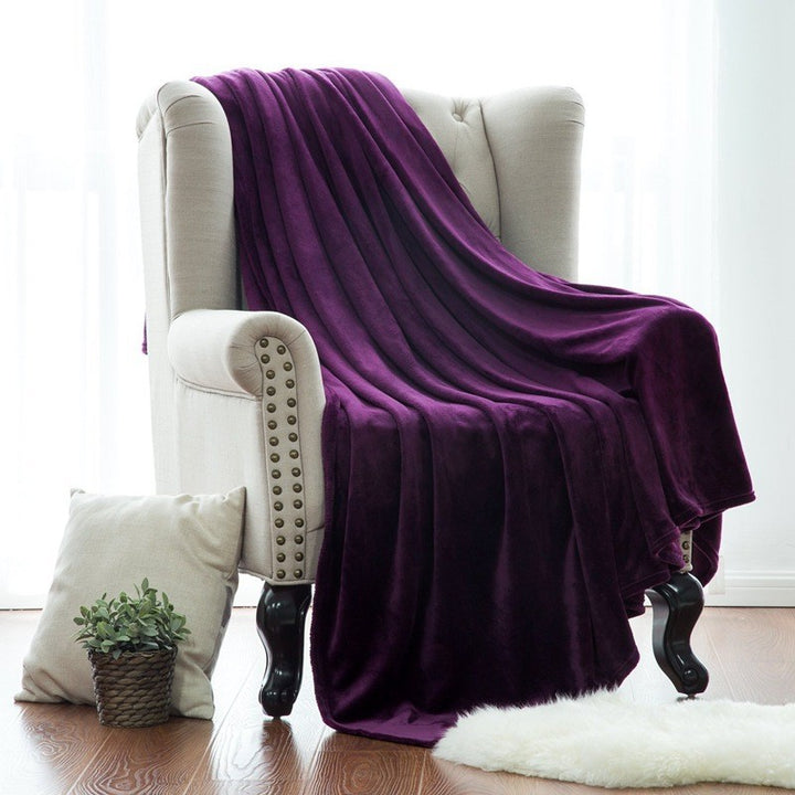 Dame luksuriøs og koselig mikrofiber-teppe Luvikno