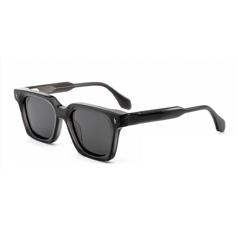 Dame klassisk kvadratisk solbrille med robust ramme og UV-beskyttelse Luvikno