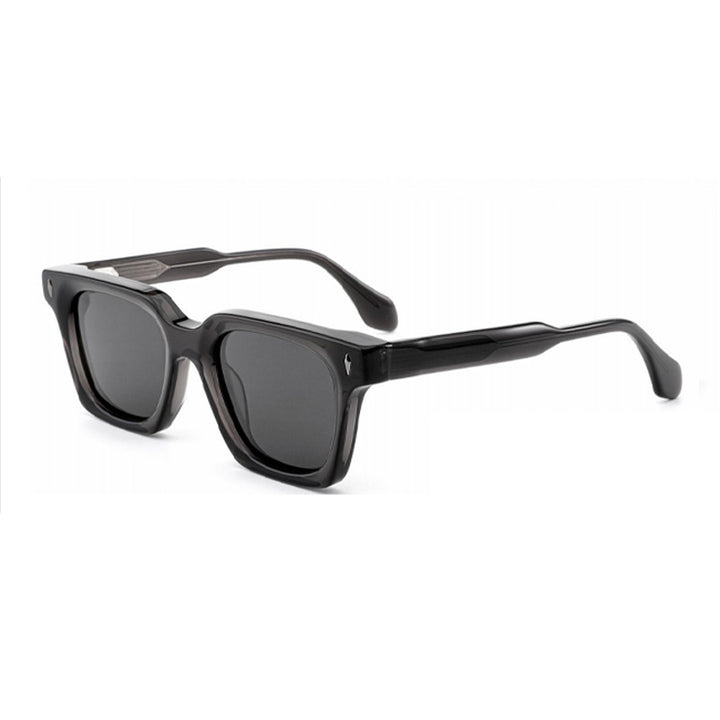 Dame klassisk kvadratisk solbrille med robust ramme og UV-beskyttelse Luvikno