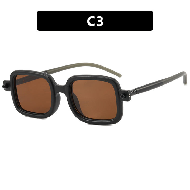 Dame firkantet solbrille med trendy ramme og komfortabel passform Luvikno