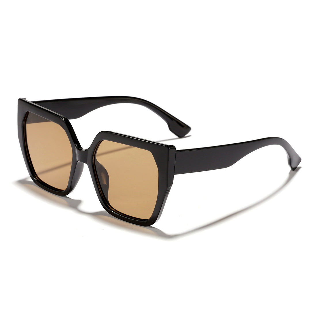 Dame oversized kvadratisk solbrille med enestående komfort og moderne design Luvikno