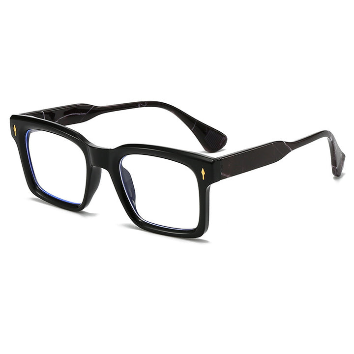 Dame Rektangulær Solbrille i elegant Skilpaddedesign Luvikno