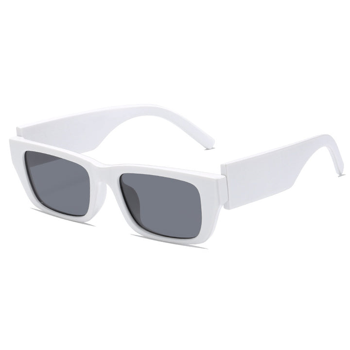 Dame moteriktig rektangulær solbrille i innovativ design Luvikno