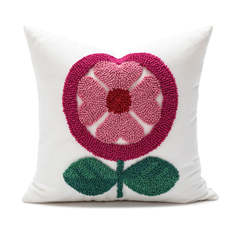 Women Decorative Pillowcase with Heart Pattern Luvikno