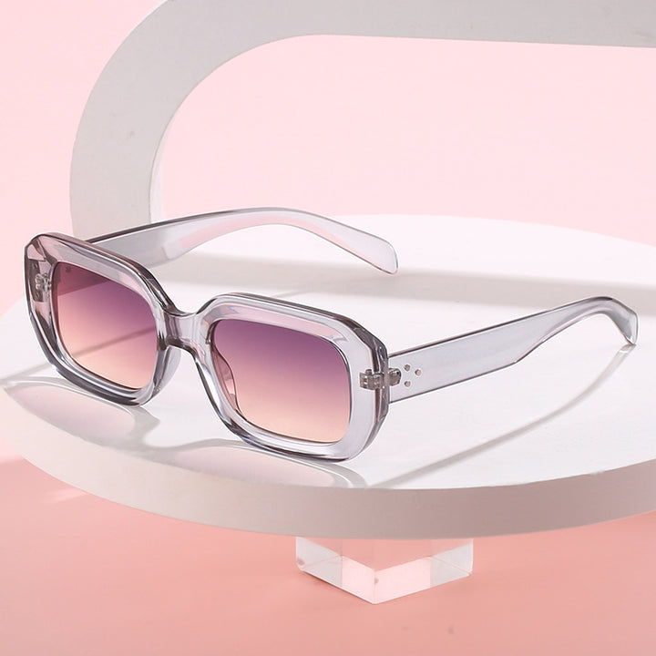 Dame oversized firkantet solbrille med trendy design Luvikno