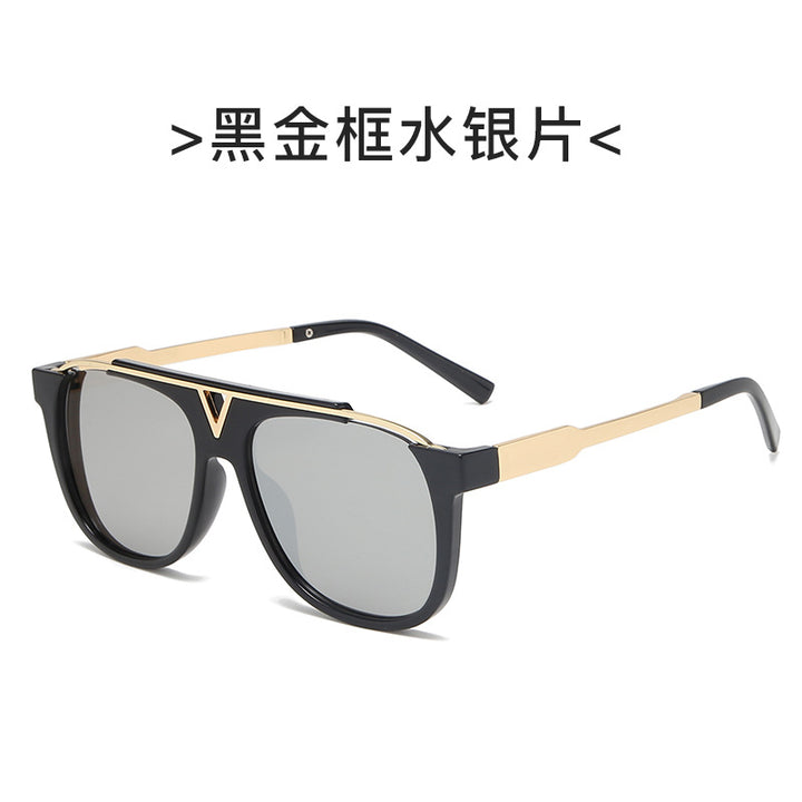 Damer elegant oversized solbriller med stilfull transparent ramme Luvikno