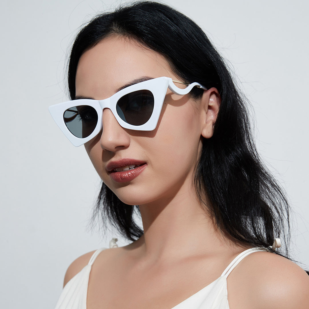 Damer Cat-Eye solbriller Luvikno