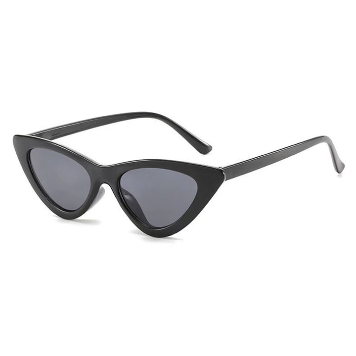 Dame Cat-Eye solbriller med elegant skjellmønster Luvikno